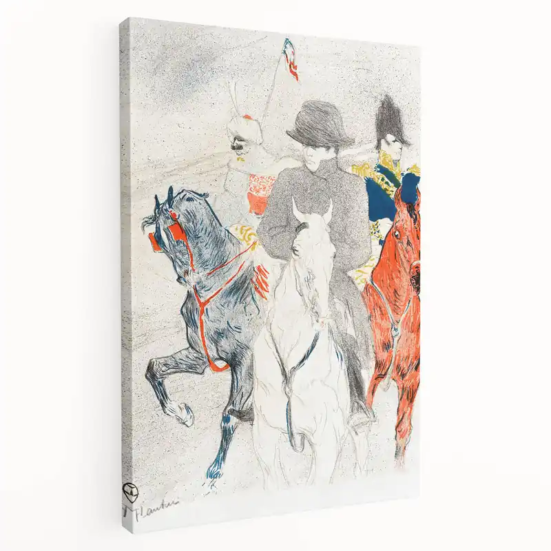 Express Delivery Napoleon and Horsemen - Impressionist Art by Toulouse-Lautrec