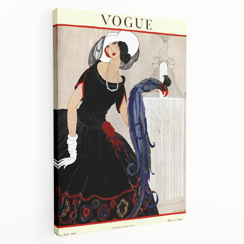 Vintage Vogue Illustration - 1920s Fashion Art Print Wall Decor Limited Offer