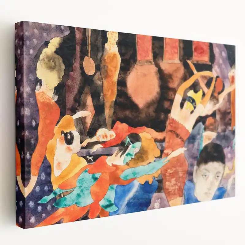 Modern Wall Art: Charles Demuth’s The Masque of the Red Death in Vibrant Colors Instant Buy