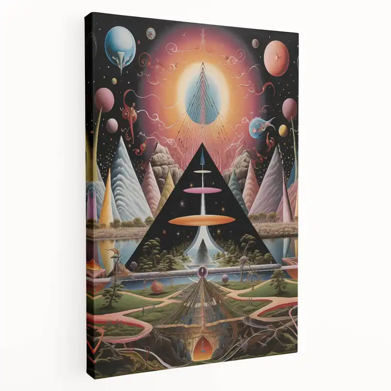 Wholesale Electric Wall Art - Vibrant Abstract Electric Painting - Futuristic Design