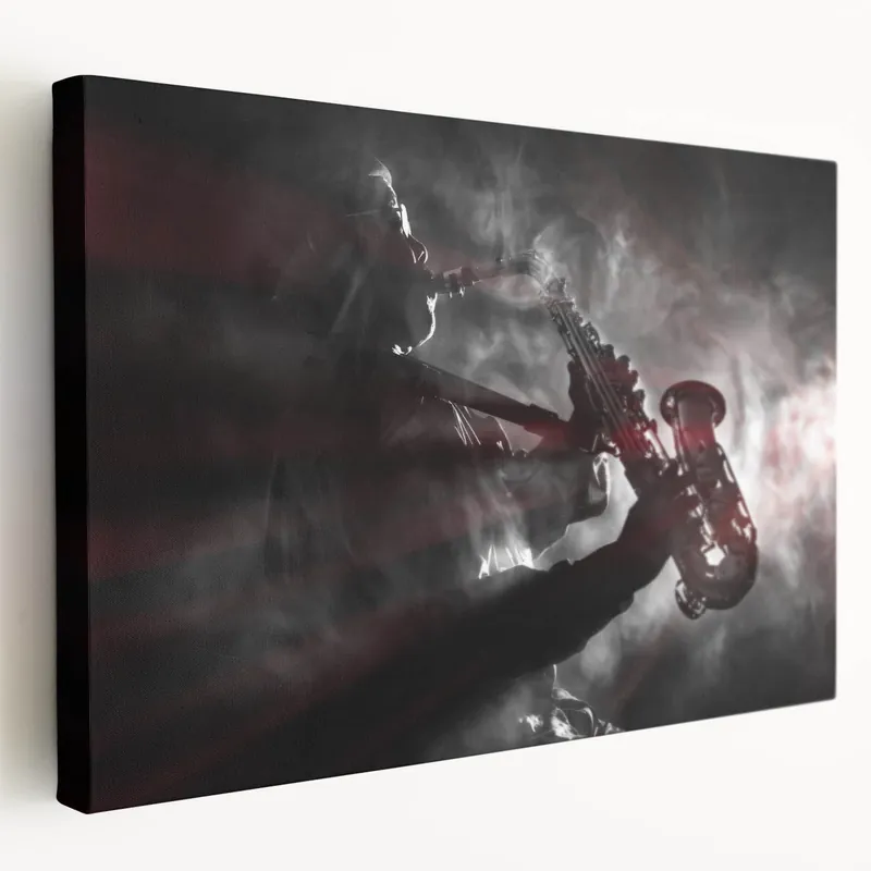 Viral New Orleans Jazz Art – Iconic Saxophonist Canvas Print for Music Lovers