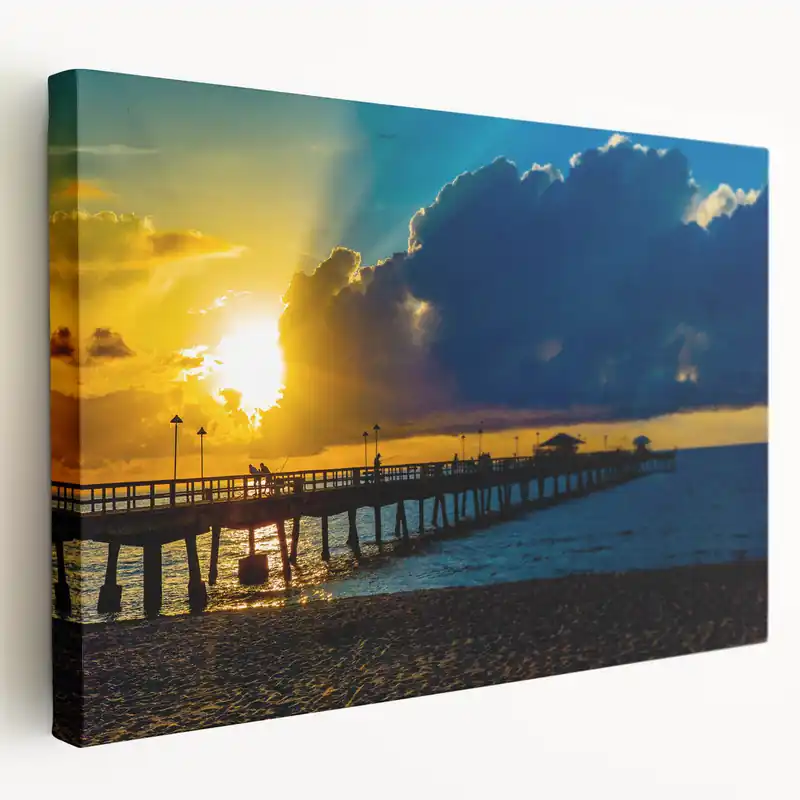 Sale Florida Coastal Art Print - Fort Lauderdale Beach Sunset Photography