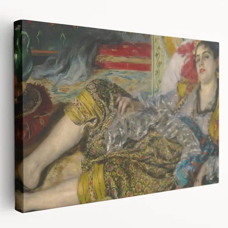 Pierre-Auguste Renoir Paintings – Impressionist Art Print of Reclining Woman Worldwide Shipping
