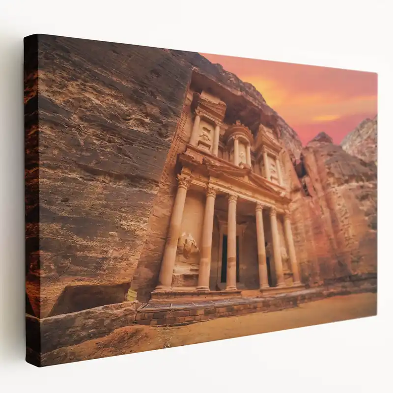 Petra Sunset - Stunning Jordan Wall Art in Ancient Desert Landscape Shop Now