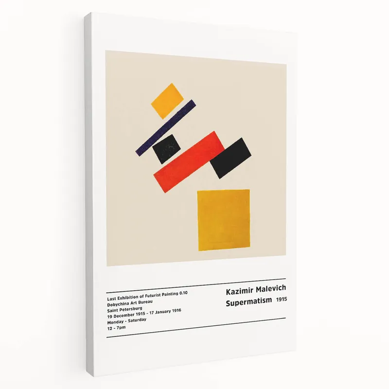 Professional Grade Malevich Art - Suprematist Suprematism 1915 | Kazimir Malevich Print