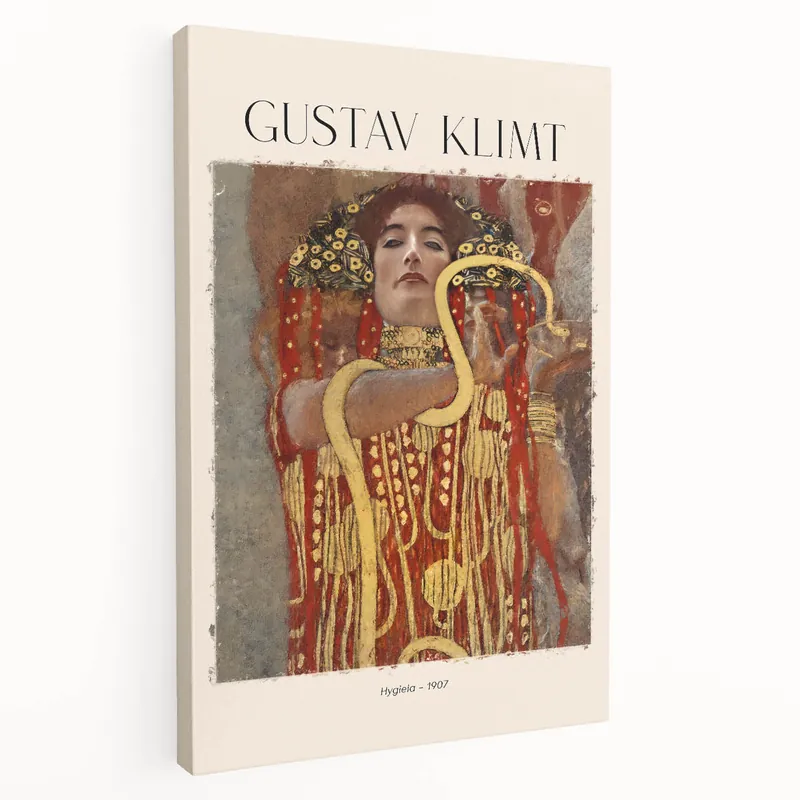 Gustav Klimt Wall Art | Hygieia 1907 Canvas Prints | Klimt Art Decor Place Order