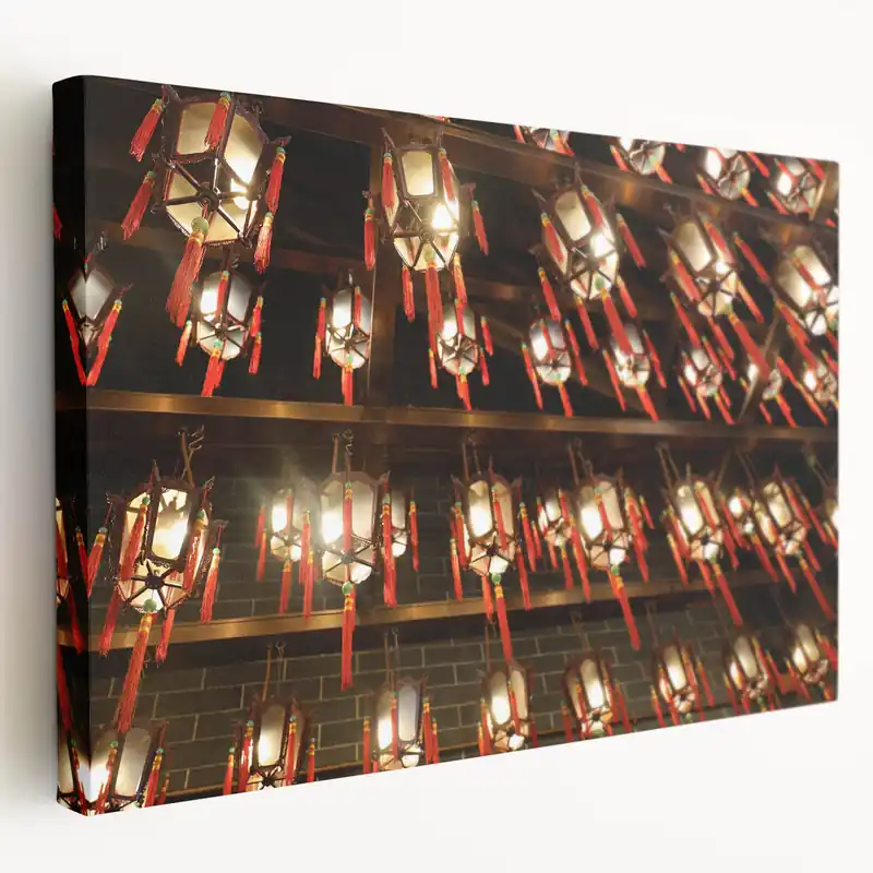 Traditional Lantern Wall Art - Elegant Hong Kong Cultural Décor Print Save Now