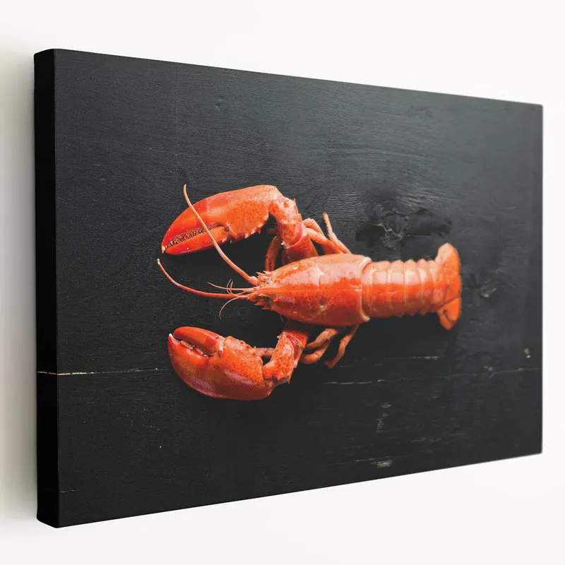 Vibrant Lobster Wall Art - Bold Marine Life Canvas & Framed Print Limited Edition