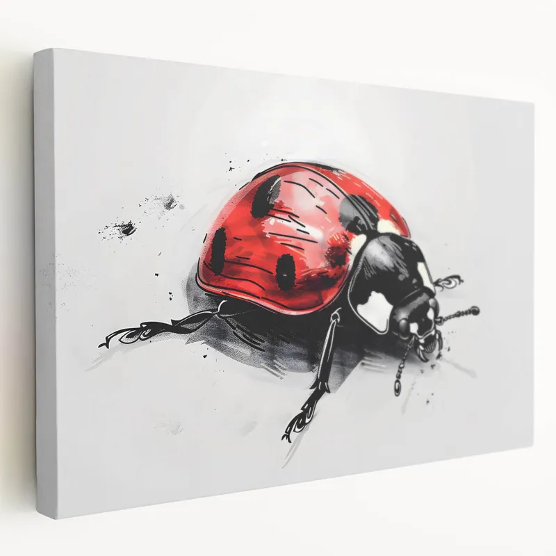 Modern Ladybug Art - Bold Ladybug Canvas & Framed Wall Decor Flash Sale