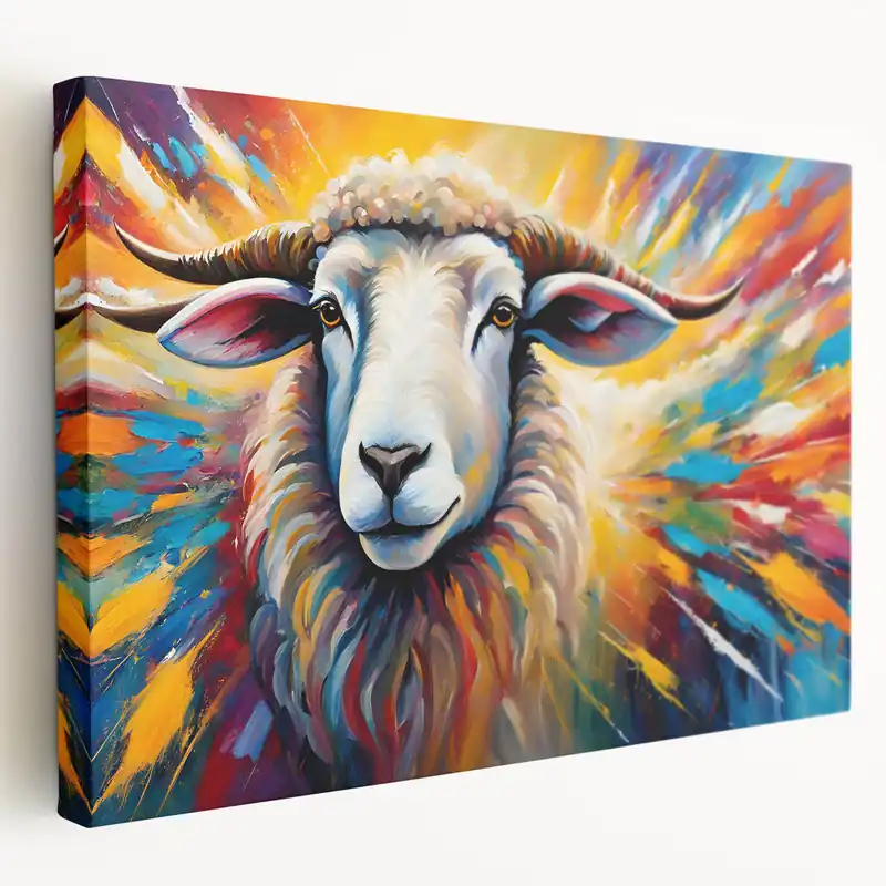 Top Rated Vibrant Sheep Wall Art - Dynamic Canvas, Framed & Acrylic Prints
