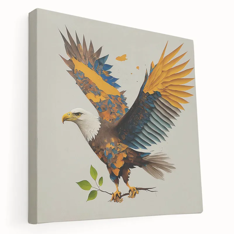 Majestic Birds of Prey Wall Art - Stunning Eagle Canvas in Vibrant Colors Wholesale