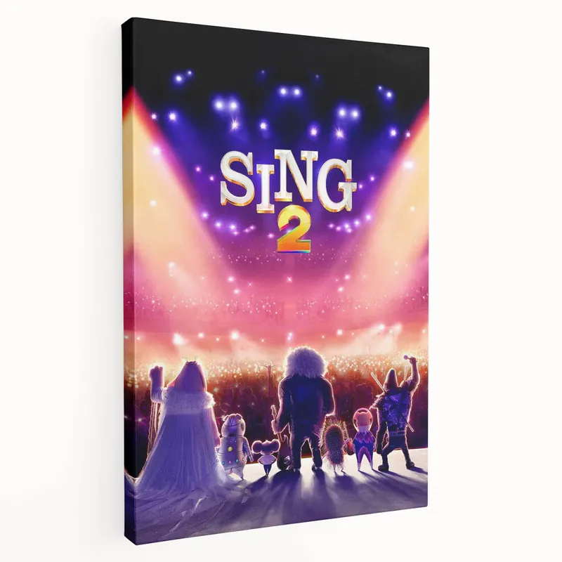 2020s Vintage Movie Poster - Sing 2 Animated Film Art for Home Decor High Quality