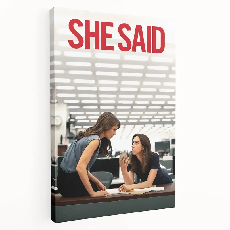Today Only 2020s Vintage Movie Poster - She Said Investigative Film Art