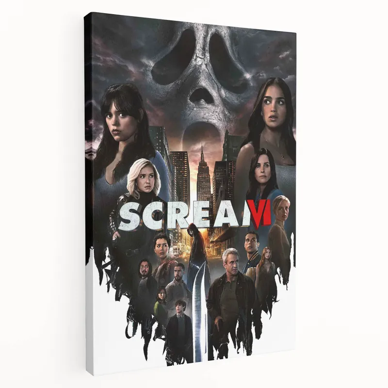 Weekend Sale 2020s Vintage Movie Poster - Scream VI Retro Film Art for Horror Fans