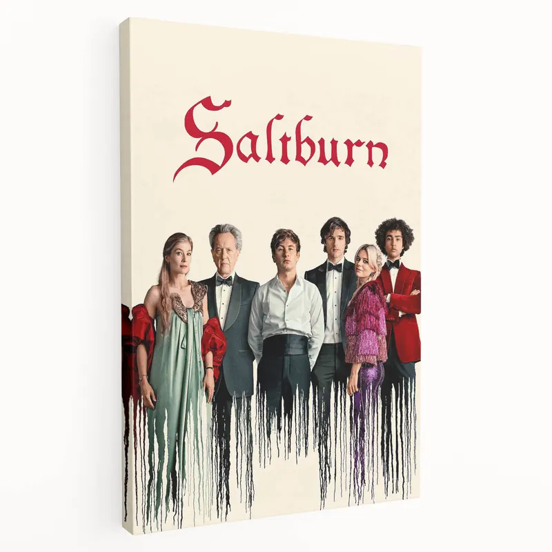 2020s Vintage Movie Poster - Saltburn Retro Film Art for Home Decor Warranty Included