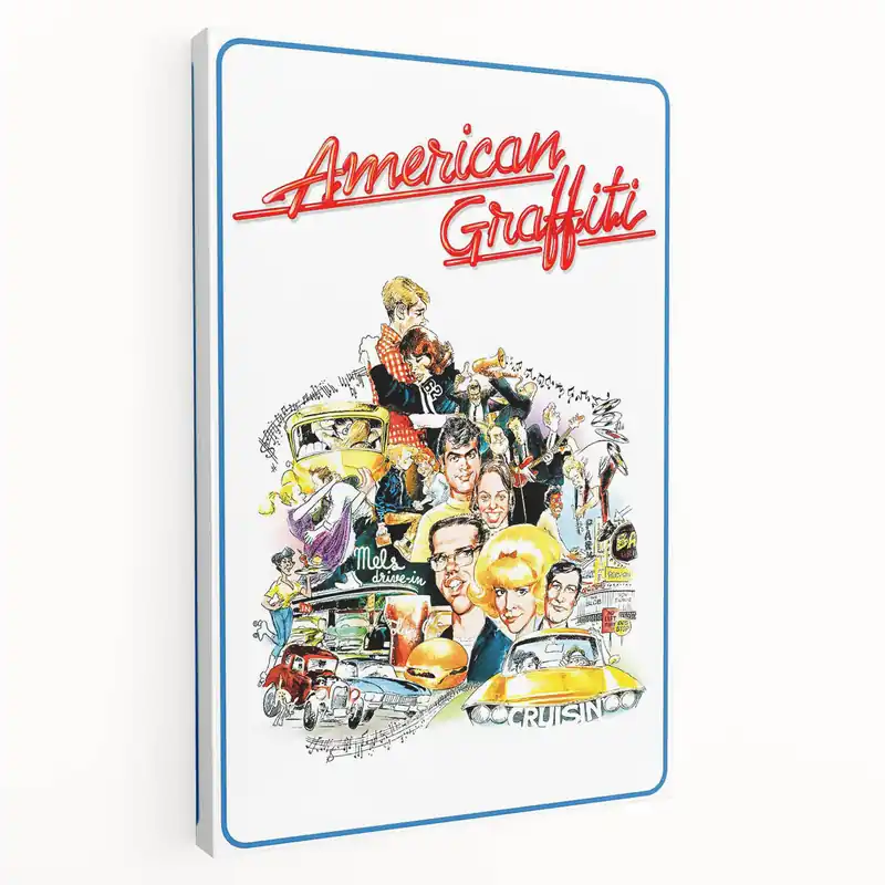 Wholesale 1970s Vintage Movie Poster American Graffiti Retro Film Art