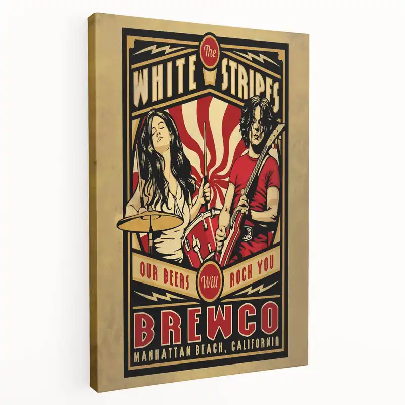 The White Stripes Brewco Concert Poster - Manhattan Beach Last Chance