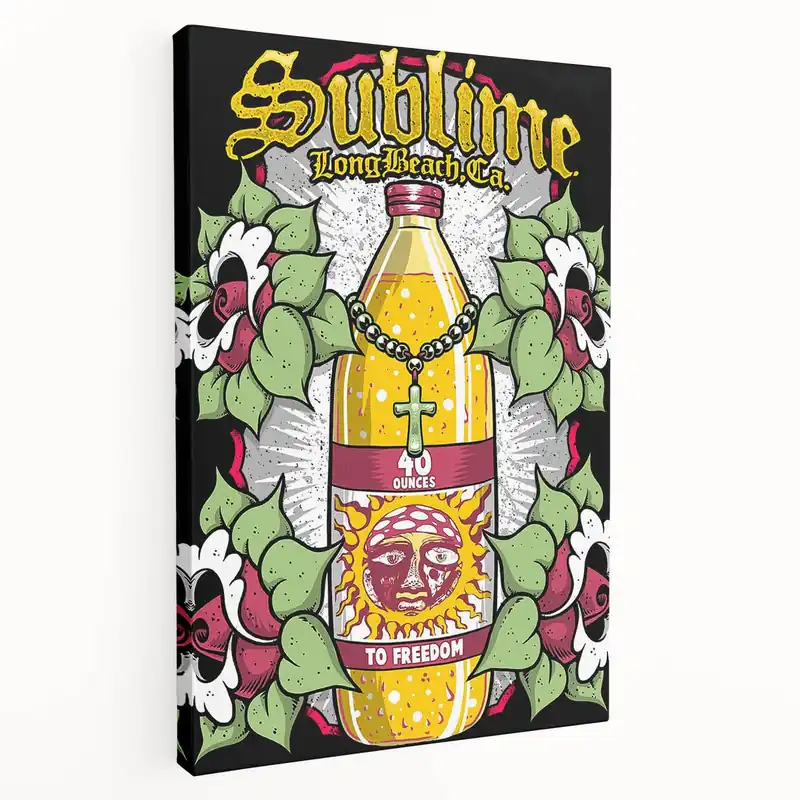 Sublime 40 Ounces to Freedom Poster – Vintage Rock Art Special Discount
