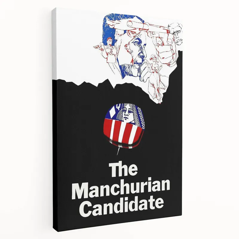 1960s Movie Posters The Manchurian Candidate Vintage Thriller Print Money Back Guarantee