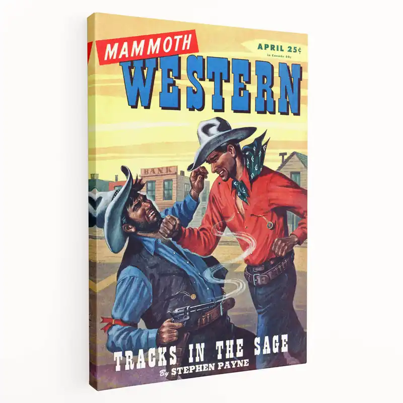Vintage Magazine Cover Art – Mammoth Western Classic Print While Supplies Last