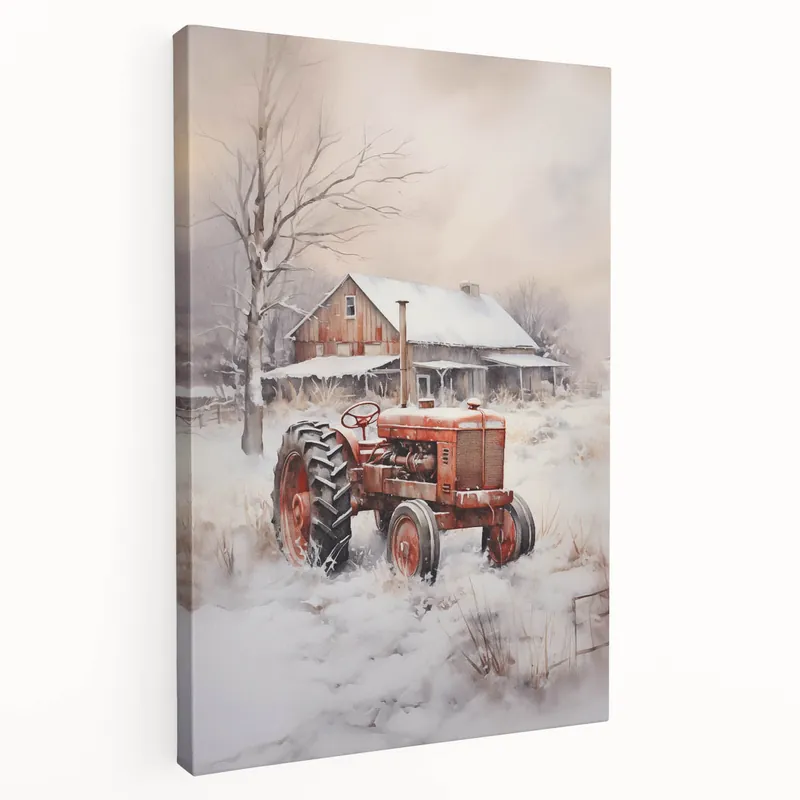 Warranty Included Rustic Winter Farm – Cozy Christmas Wall Hangings