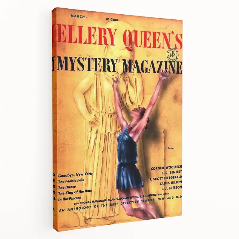 Vintage Magazine Cover Art – Retro Mystery Magazine Wall Decor Best Price
