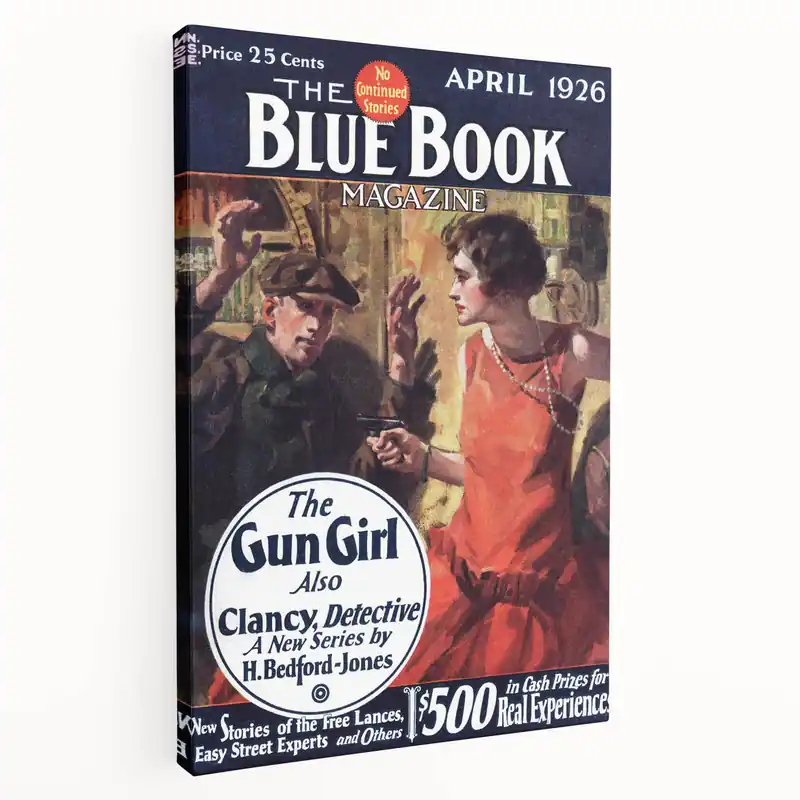 Vintage Magazine Cover Art – The Gun Girl Retro Print Order Now