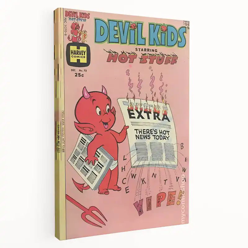 Vintage Comics Wall Art – Hot Stuff Devil Kids Retro Poster Special Discount