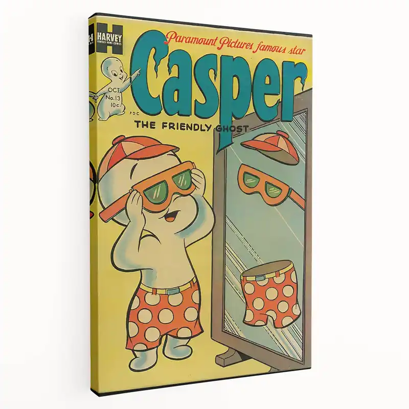 Vintage Comics Wall Art – Casper Retro Comic Book Poster Free Delivery