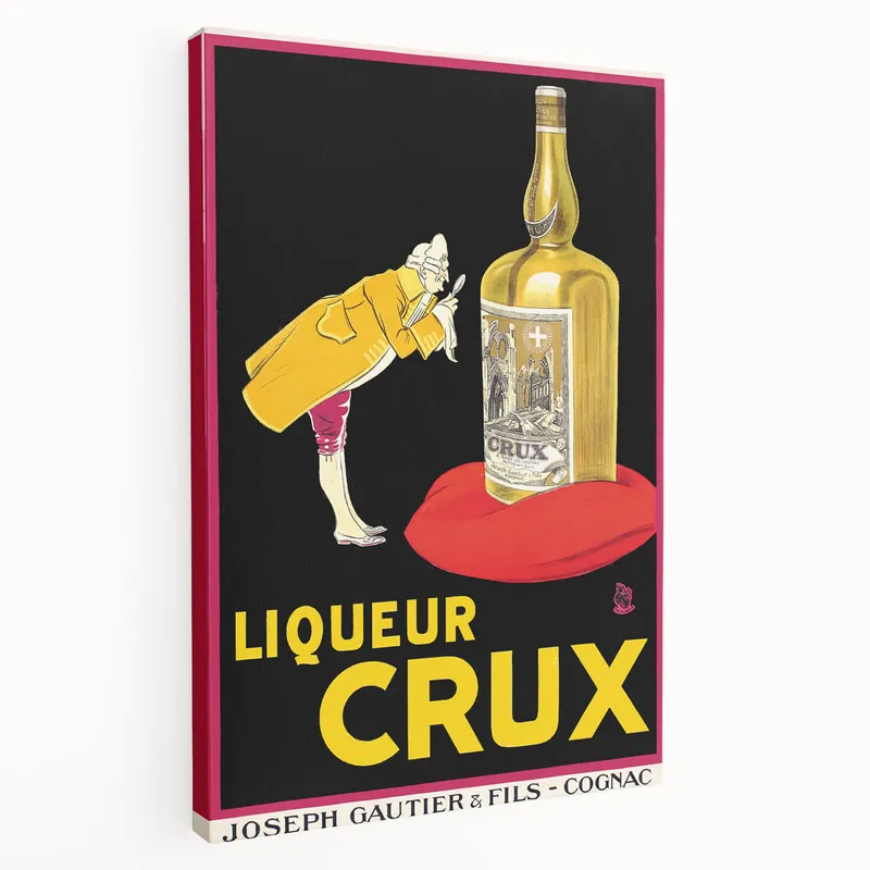 Vintage Crux Poster: Retro Cognac Advertising Wall Art Hot Deal