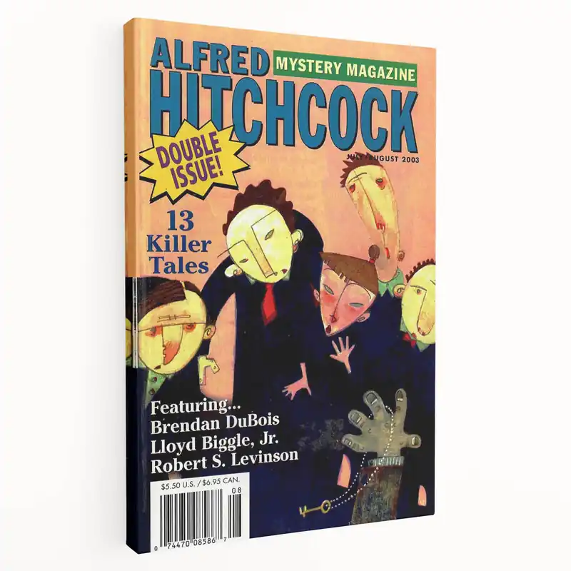 Vintage Magazine Cover Art - Alfred Hitchcock’s Mystery Magazine Express Delivery