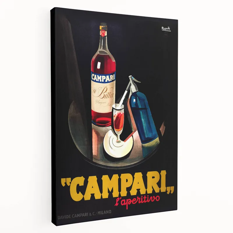 Campari L’Aperitivo Vintage Wall Art – Bar & Beverage Print Professional Grade