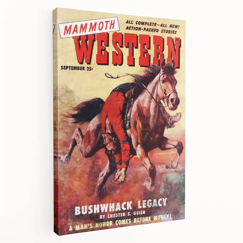 Vintage Magazine Cover Art - Retro Western Cover Prints for Home Decor In Demand