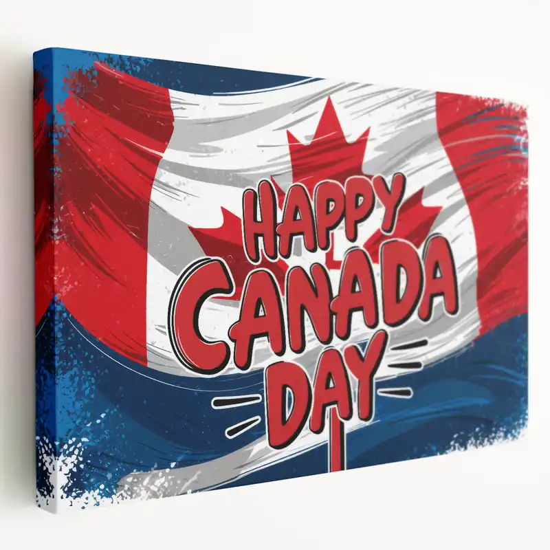 While Supplies Last Canadian Heritage Wall Art - Patriotic Canadian Flag & Maple Leaf Wall Art