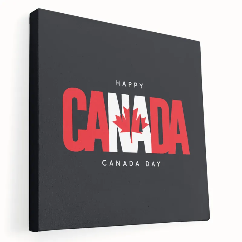 Order Now Patriotic Canadian Wall Art - Canada Day Decorations & Maple Leaf Art