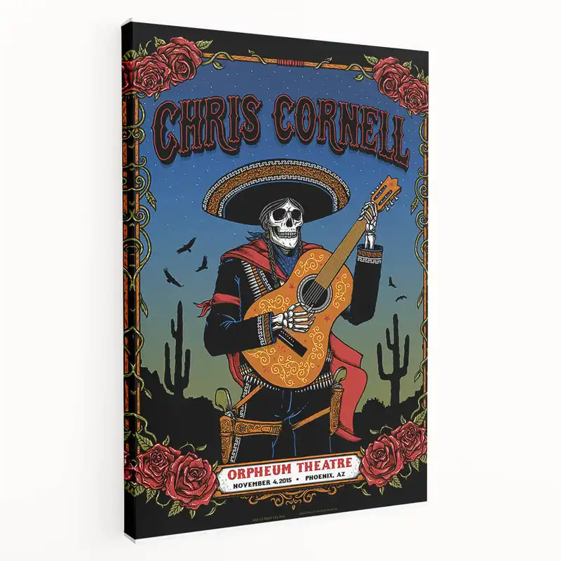Warranty Included Chris Cornell Retro Poster | Vintage Music Wall Art