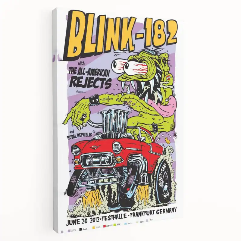 New Arrival Retro Blink-182 Poster Art - Vintage Music Wall Decor