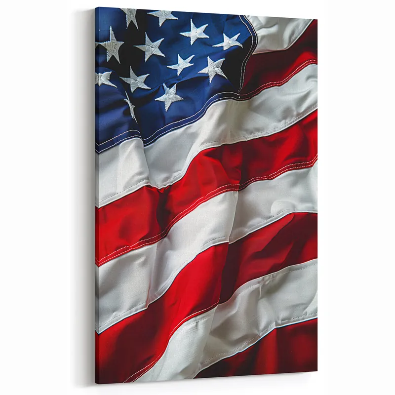 Popular Waving Stars & Stripes - American Flag Wall Art