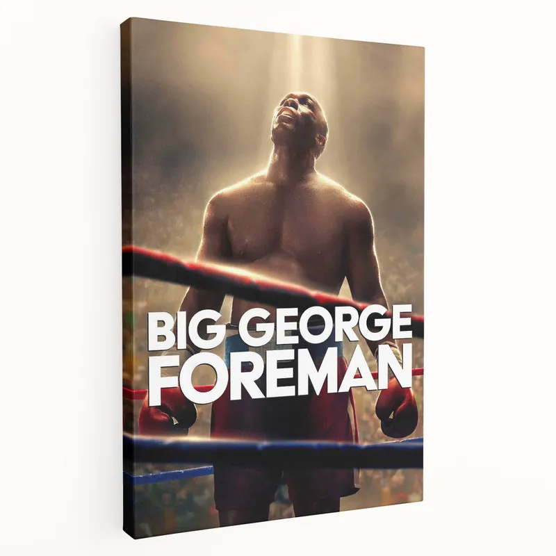 Popular 2020s Vintage Movie Poster - Big George Foreman Retro Film Art