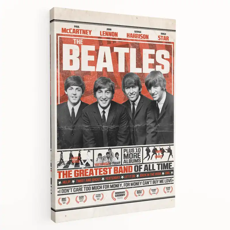 The Beatles Retro Poster Art – Vintage Music Wall Decor Seasonal Sale