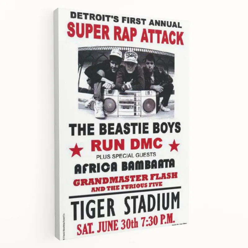 Warranty Included Beastie Boys Concert Poster Art – Vintage Music Wall Decor