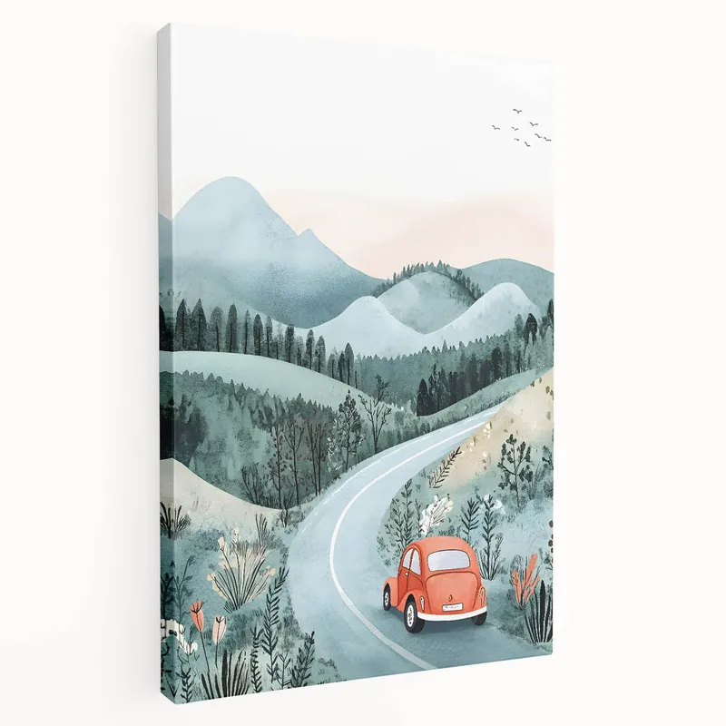 Adventure Road Trip Nursery Wall Art – Kids Room & Baby Decor Viral