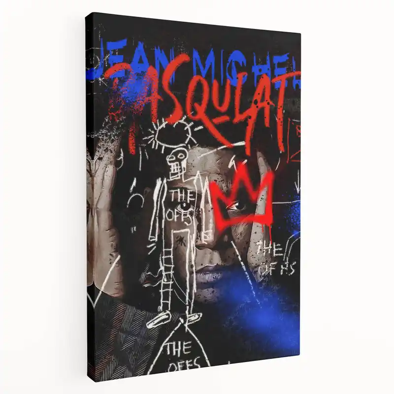 Place Order Basquiat Pop Art Wall Art - Bold Graffiti-Inspired Canvas Print