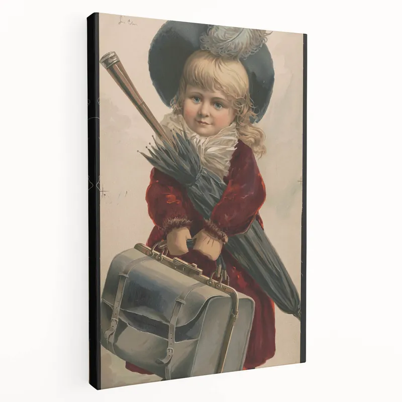 Vintage Travel Posters - Classic Antique Travel Art Little Traveler Viral
