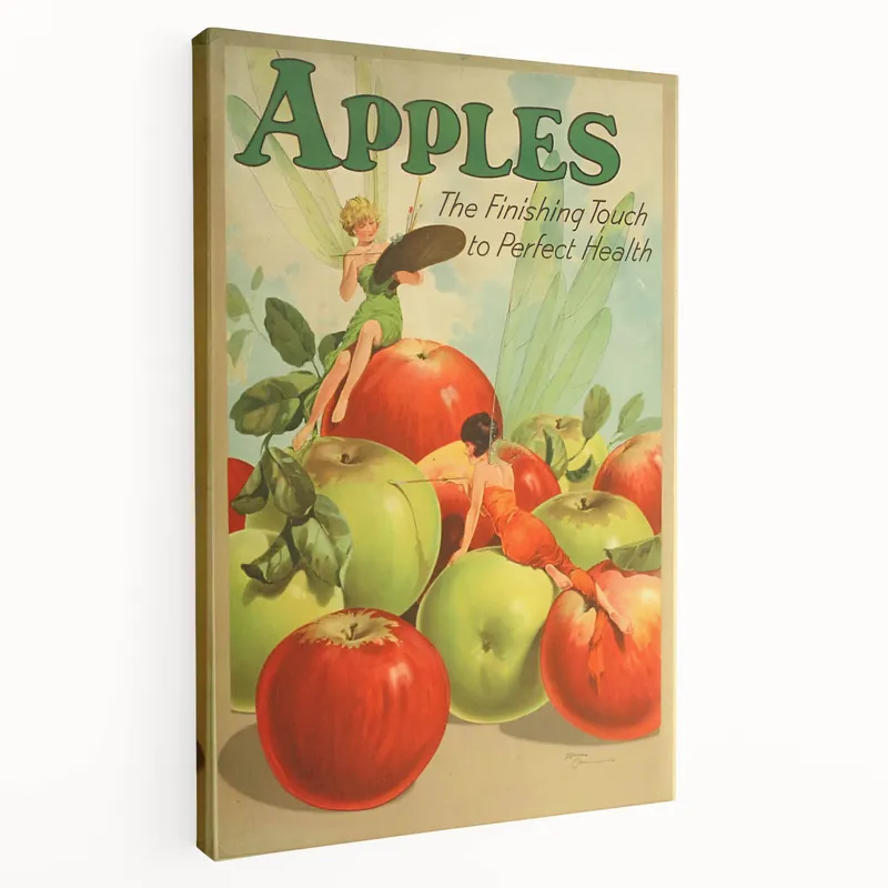 Retro Apple Health Poster Art - Vintage Prints for Classic Decor Super Sale