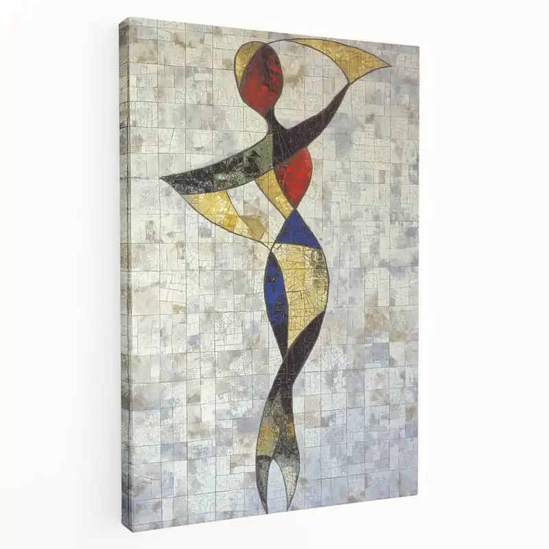 Modern Mosaic Abstract Living Room Wall Art – Large Framed Canvas Discount