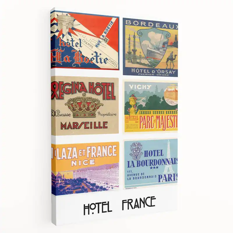 Cheap Vintage Travel Posters - French Hotel Collection Wall Art