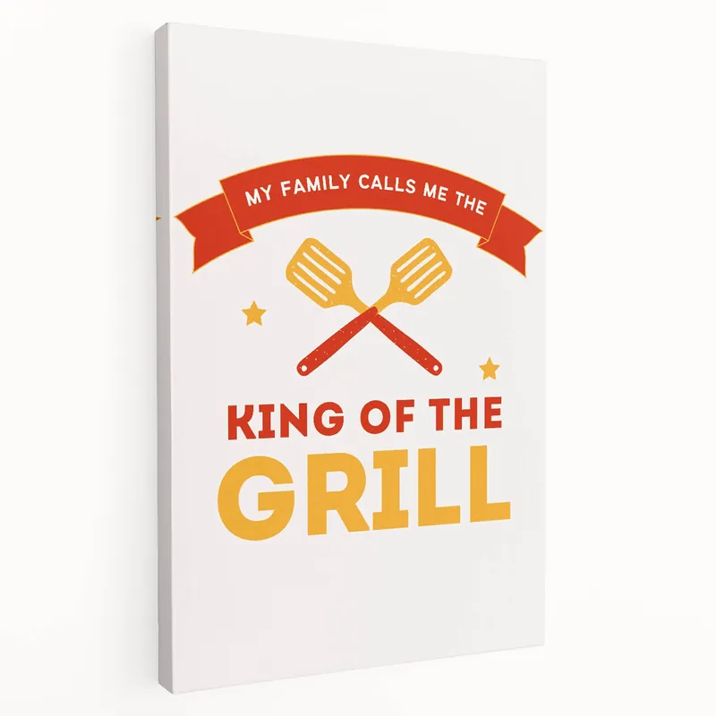 King of the Grill Wall Art - Perfect Kitchen and BBQ Decor Factory Price