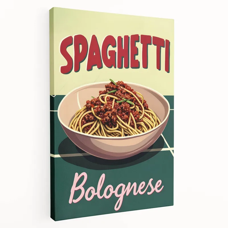 Spaghetti Bolognese Wall Art – Fun Kitchen and Dining Room Decor Express Delivery