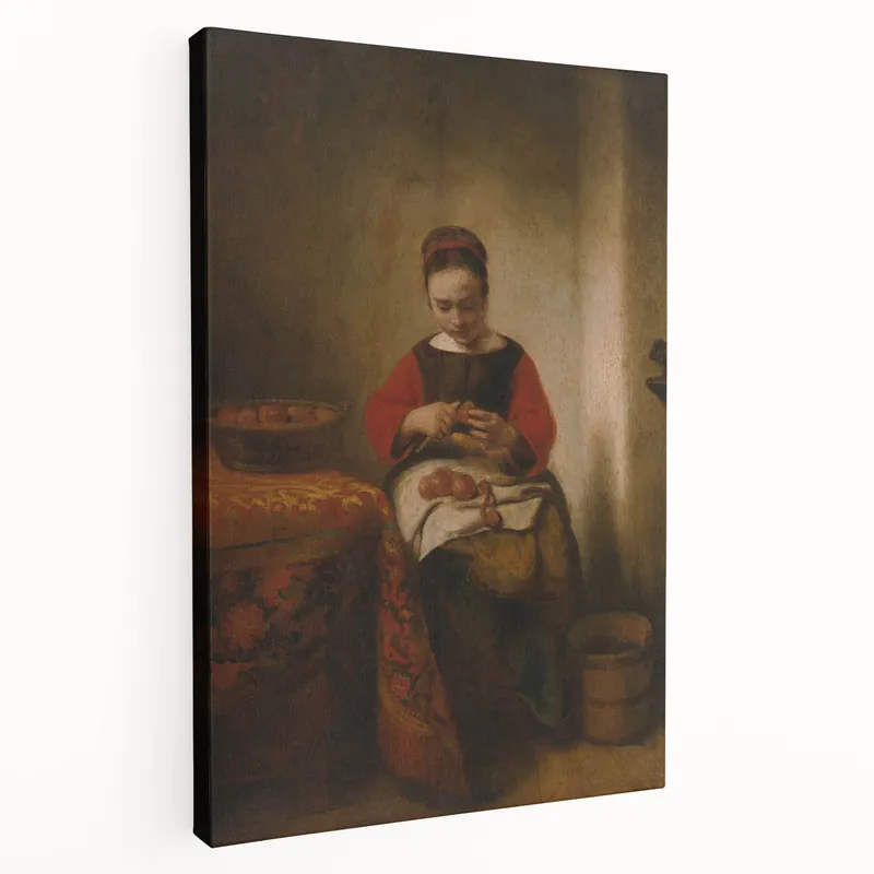 Timeless Artwork - ‘Young Woman Peeling Apples’ Wall Decor Deal